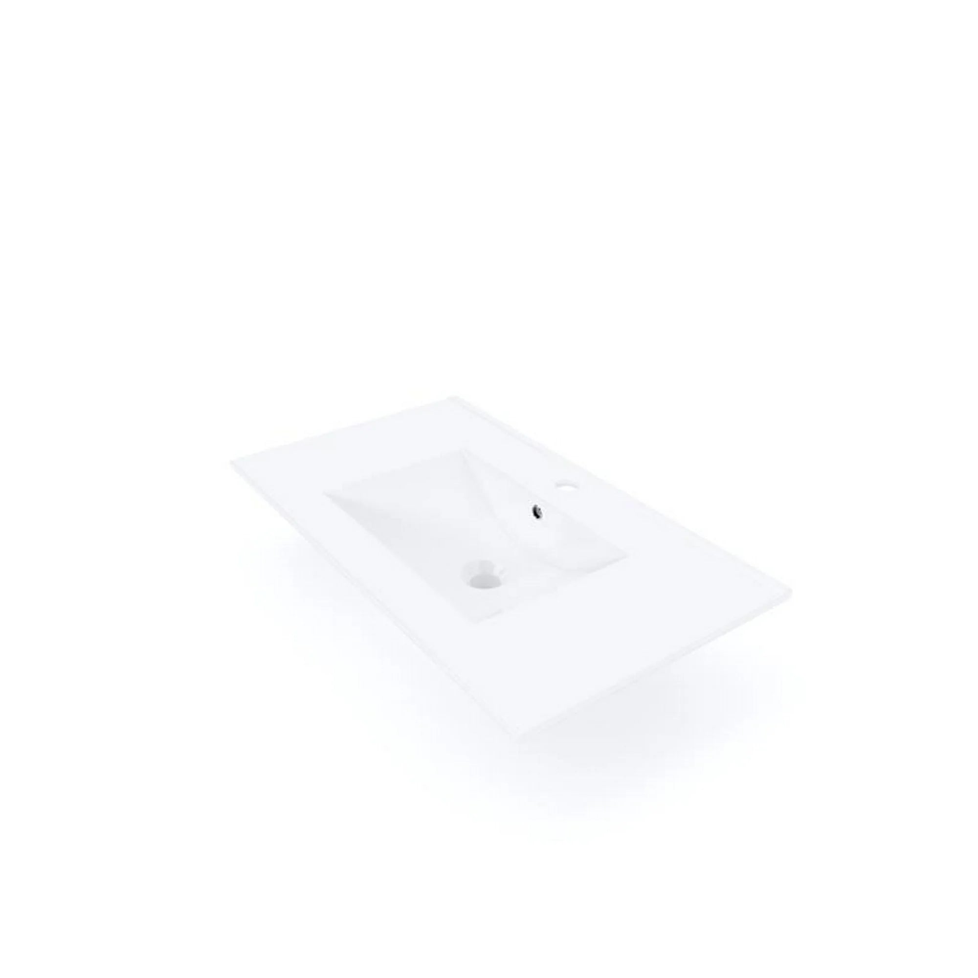 Lavoar PRATO, alb, ceramica, 80x46x17 cm