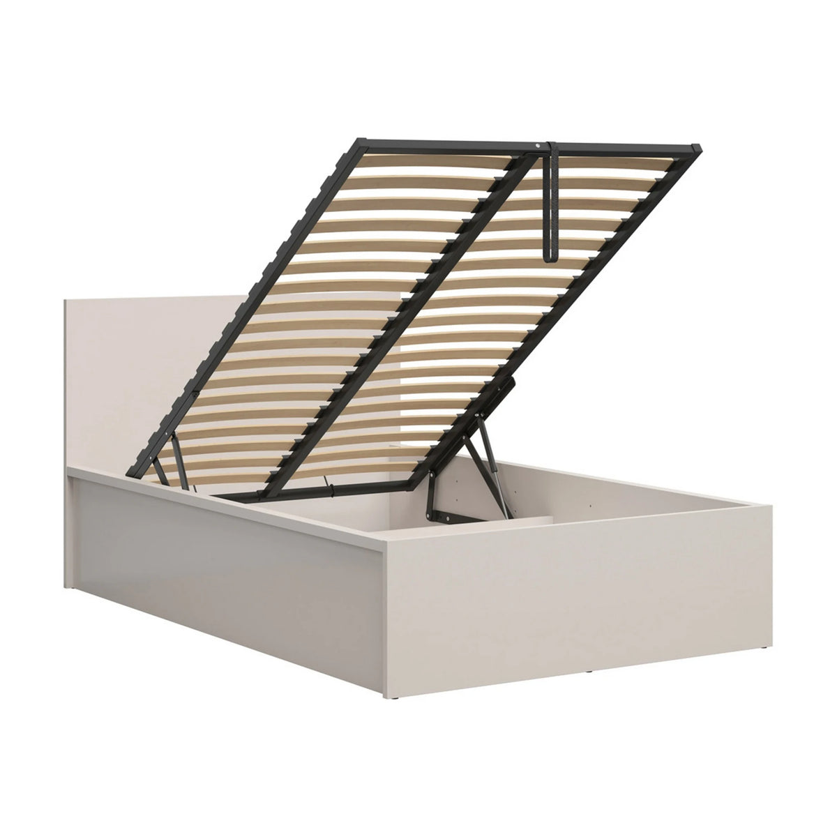 Pat TRETIX 120x200, casmir, PAL laminat, cu somiera si lada depozitare