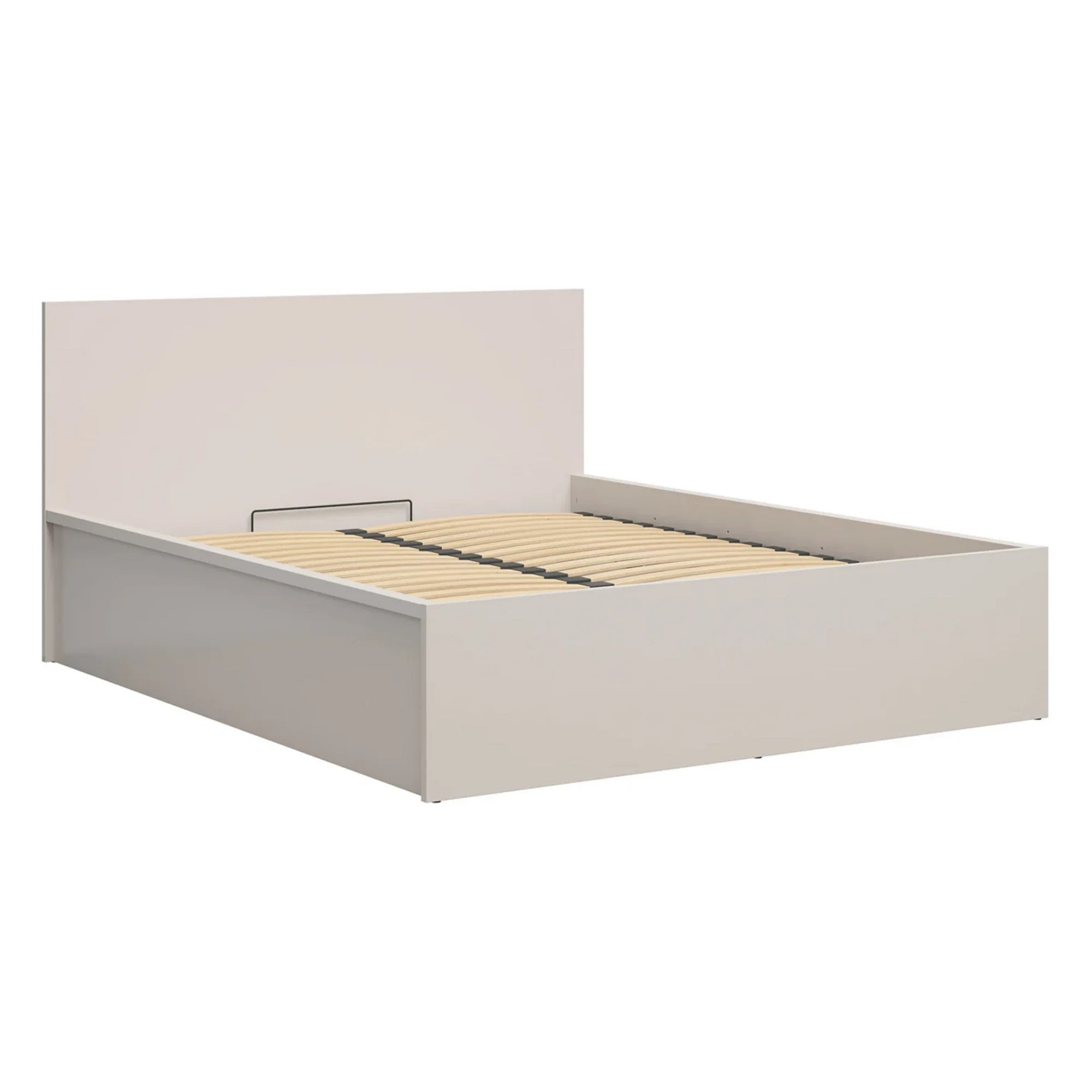 Set dormitor TETRIX 2, casmir/alb, pat 160x200, dulap cu 2 usi si 2 noptiere