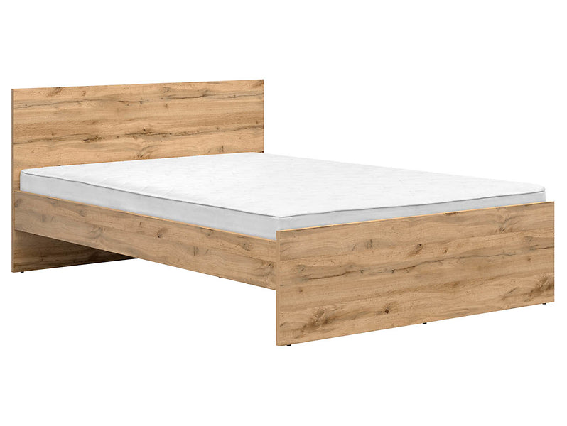 Cadru pat ZELE 140x200, stejar wotan, PAL