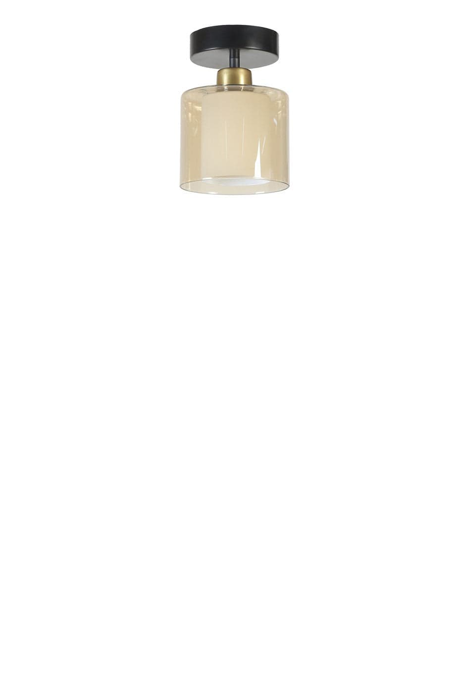 Lustra 846STL5227, negru/transparent, sticla/metal, 15x20 cm