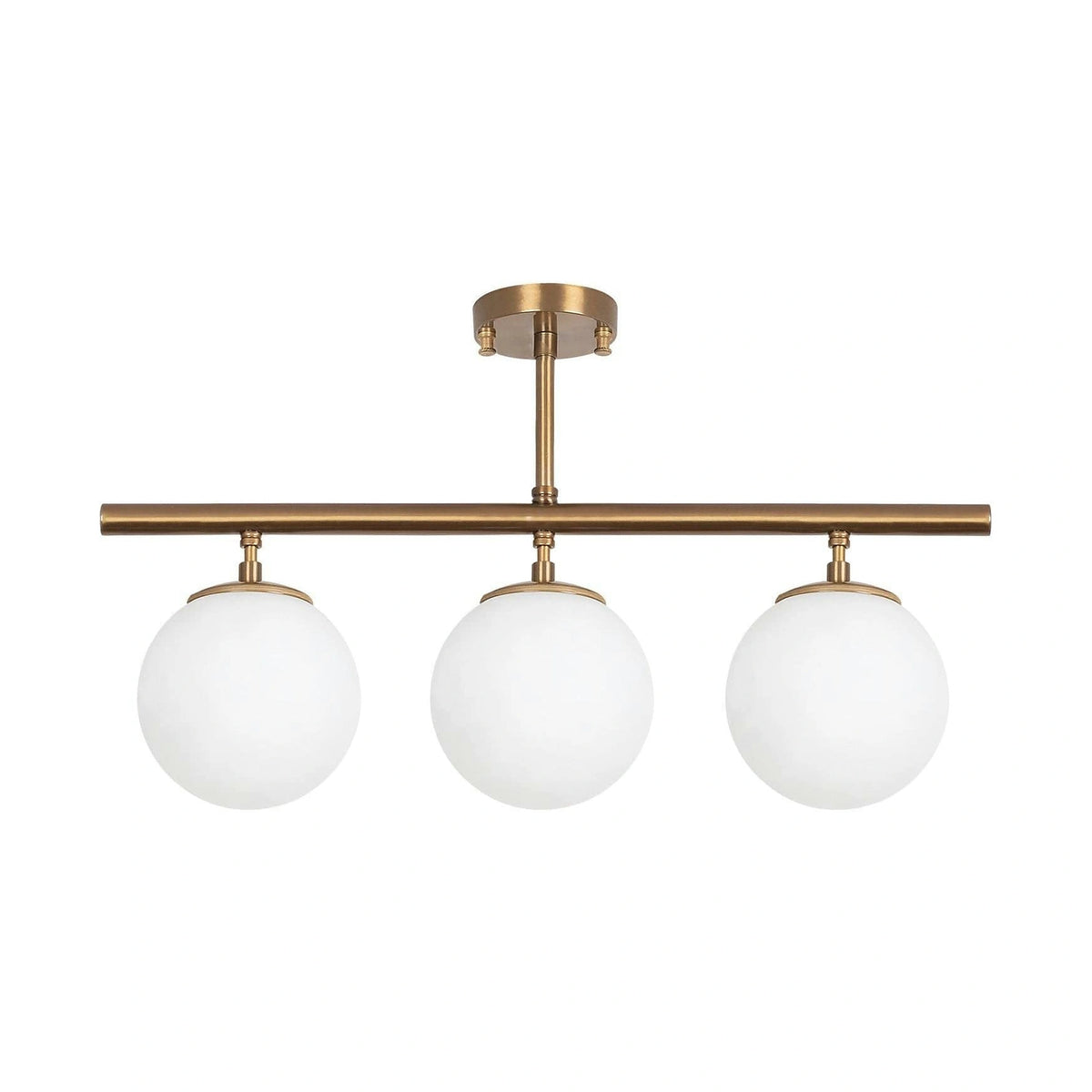 Lustra ATMACA 10270, auriu/alb, metal/alb, 60x15x37 cm