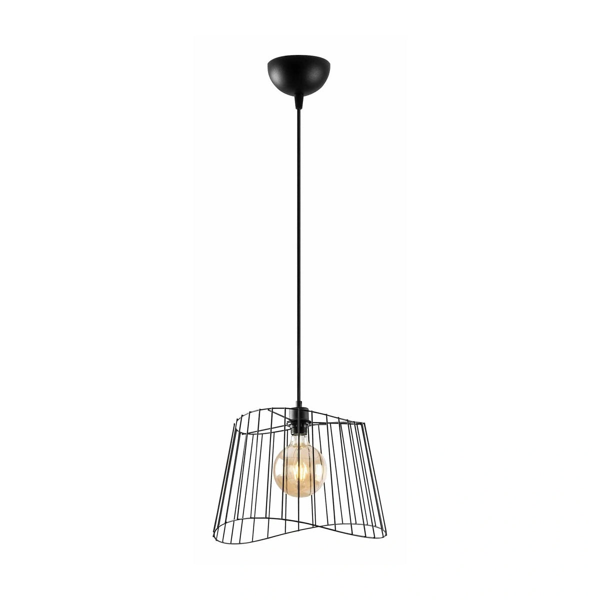 Lustra BYISOO 6340, negru, metal, 40x126 cm