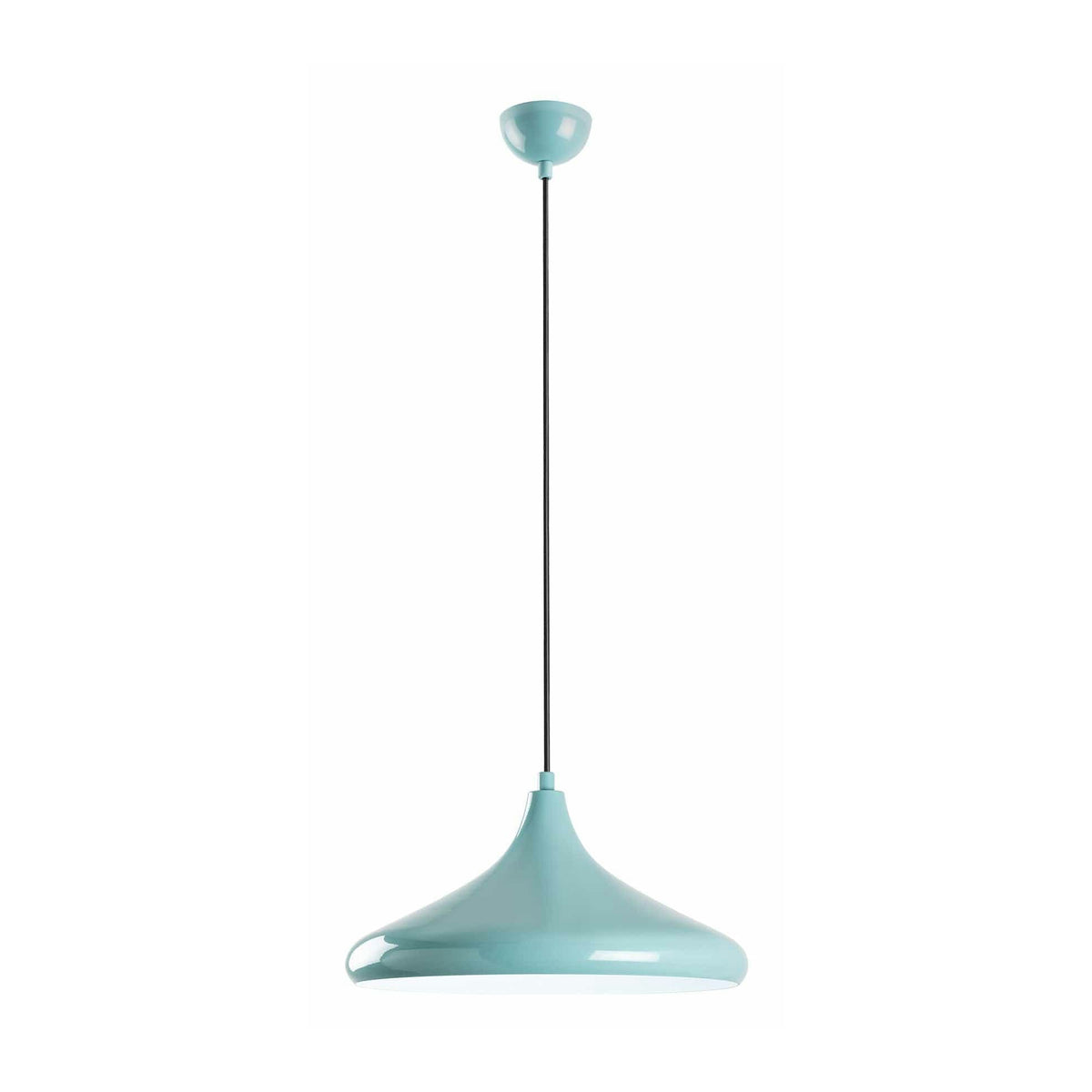 Lustra EYSAN, turcoaz, metal, 35x27-116 cm