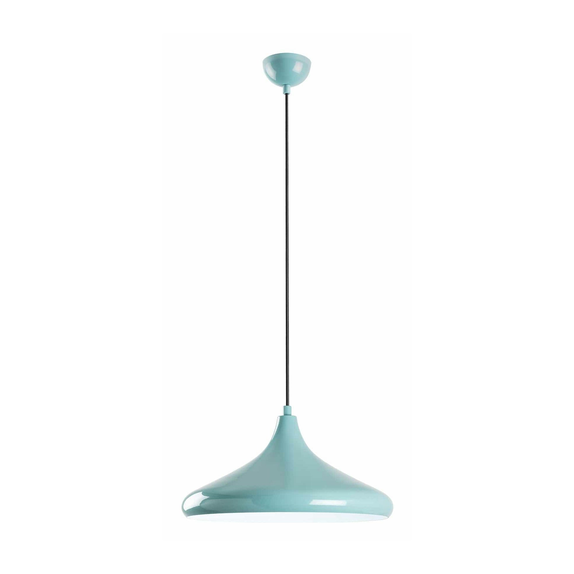 Lustra EYSAN, turcoaz, metal, 35x27-116 cm
