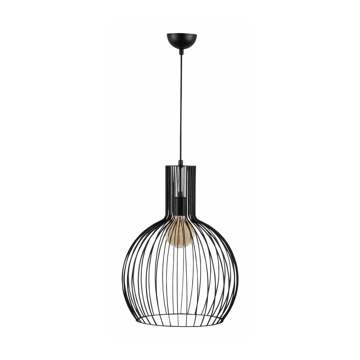 Lustra FELLINI MR 756, negru, metal, 38x66-146 cm