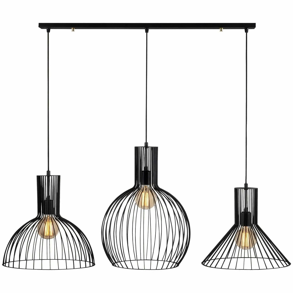 Lustra FELLINI MR - 768, negru, metal, 145x38x158 cm
