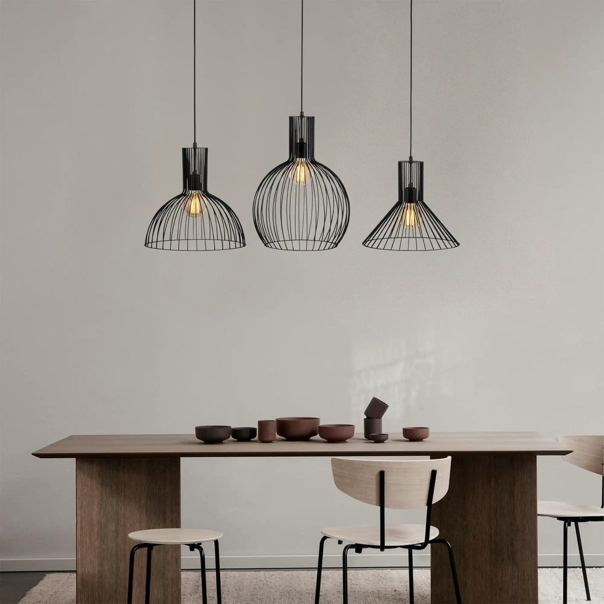 Lustra FELLINI MR - 768, negru, metal, 145x38x158 cm