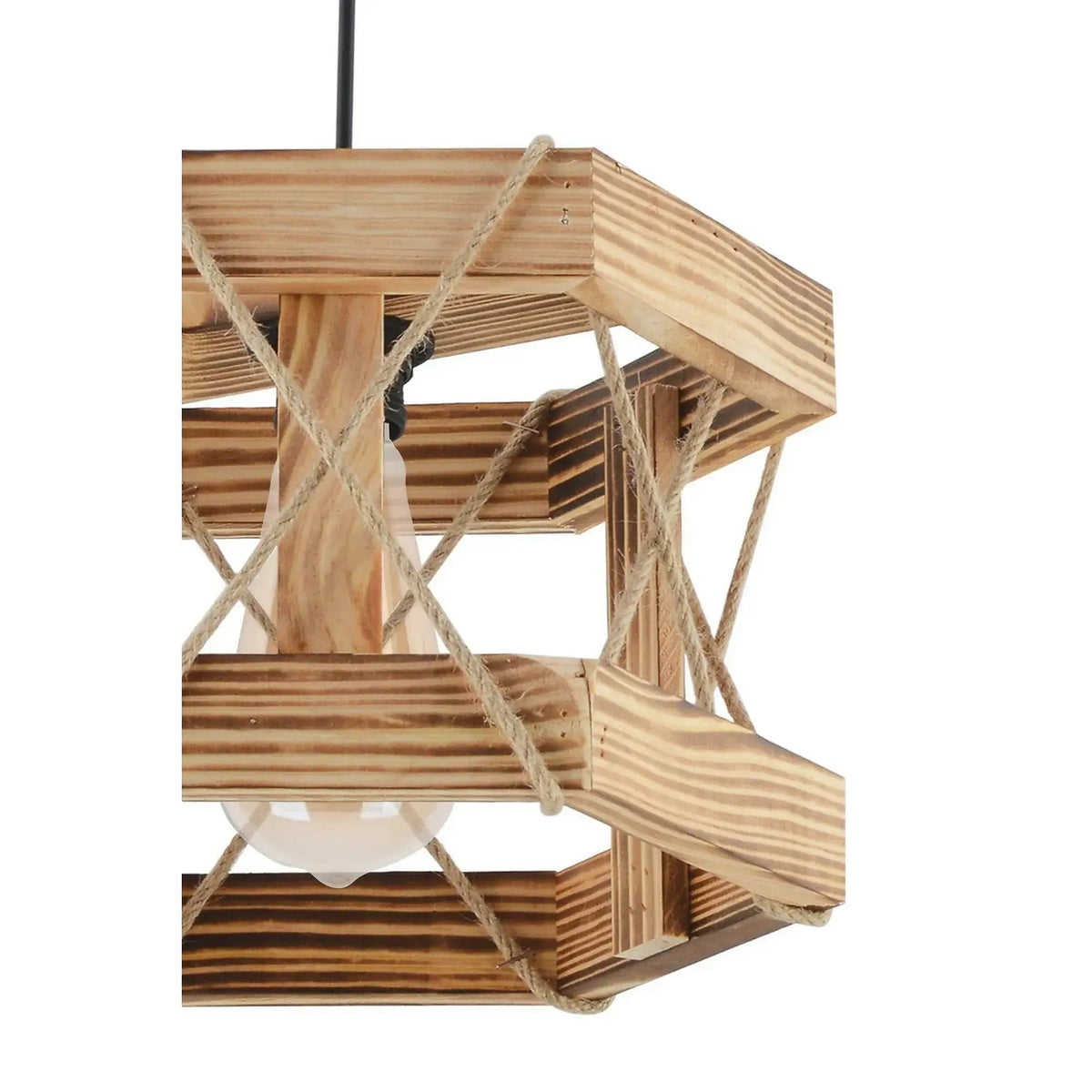 Lustra HEXAGONAL, stejar, lemn, 29x64 cm