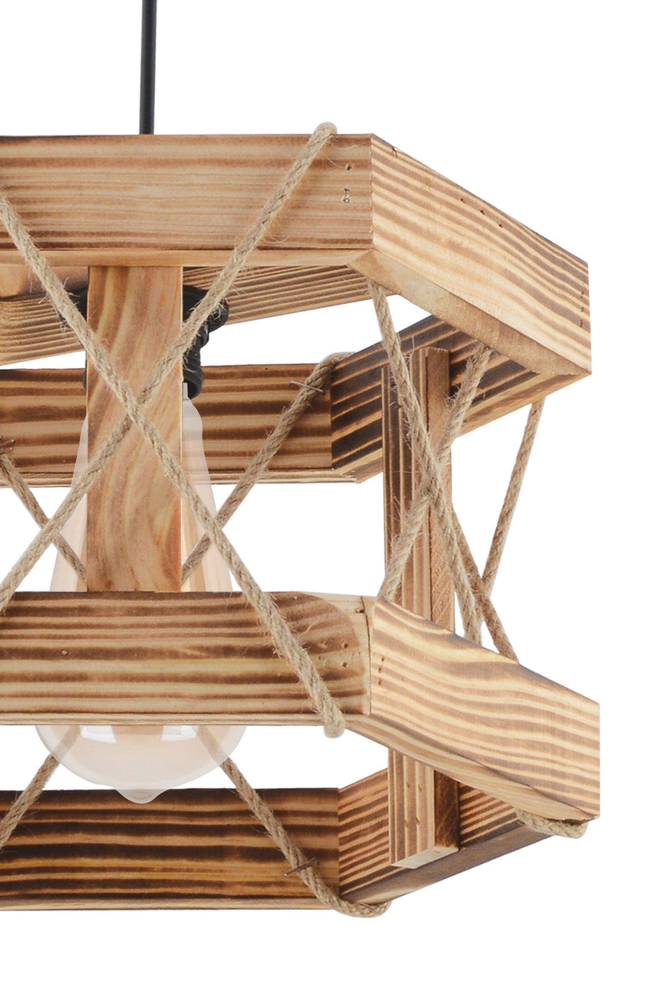 Lustra HEXAGONAL, stejar, lemn, 29x64 cm