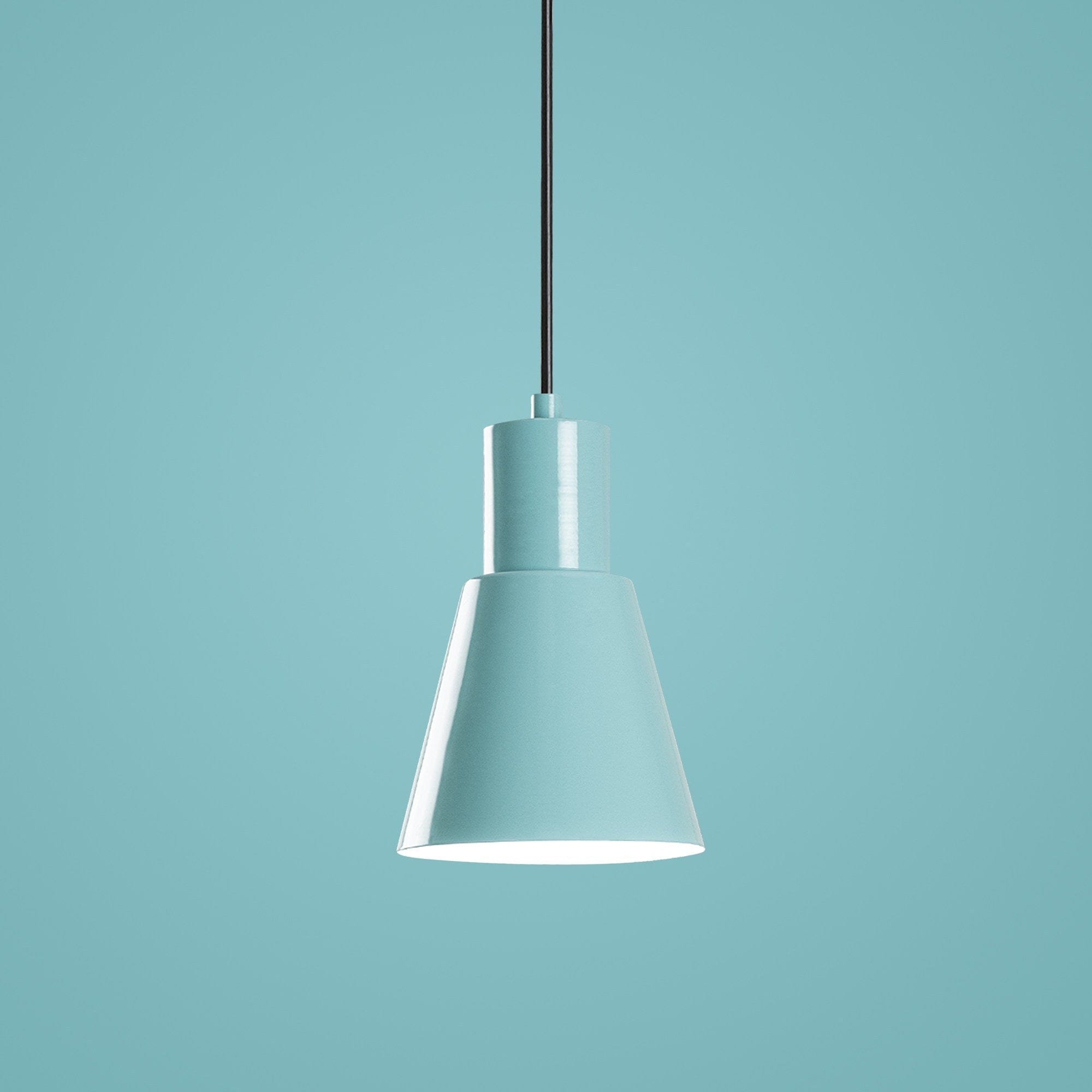 Lustra KONIKKEM, turcoaz, metal, 14x27-114 cm