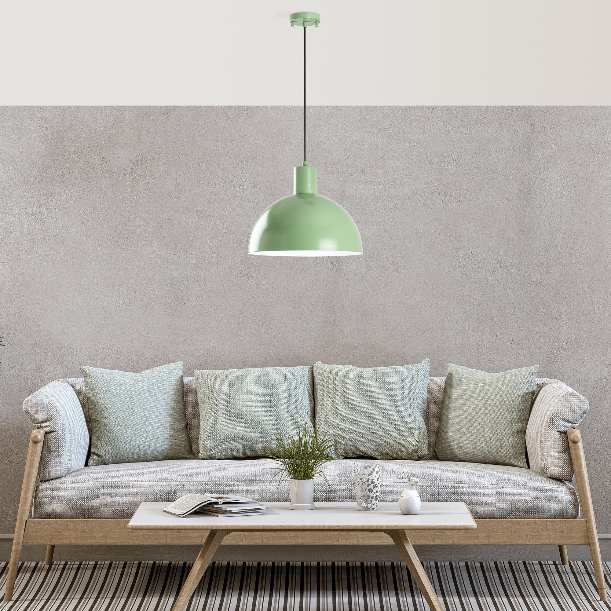 Lustra KURE 993, verde menta, metal, 30x28-117 cm