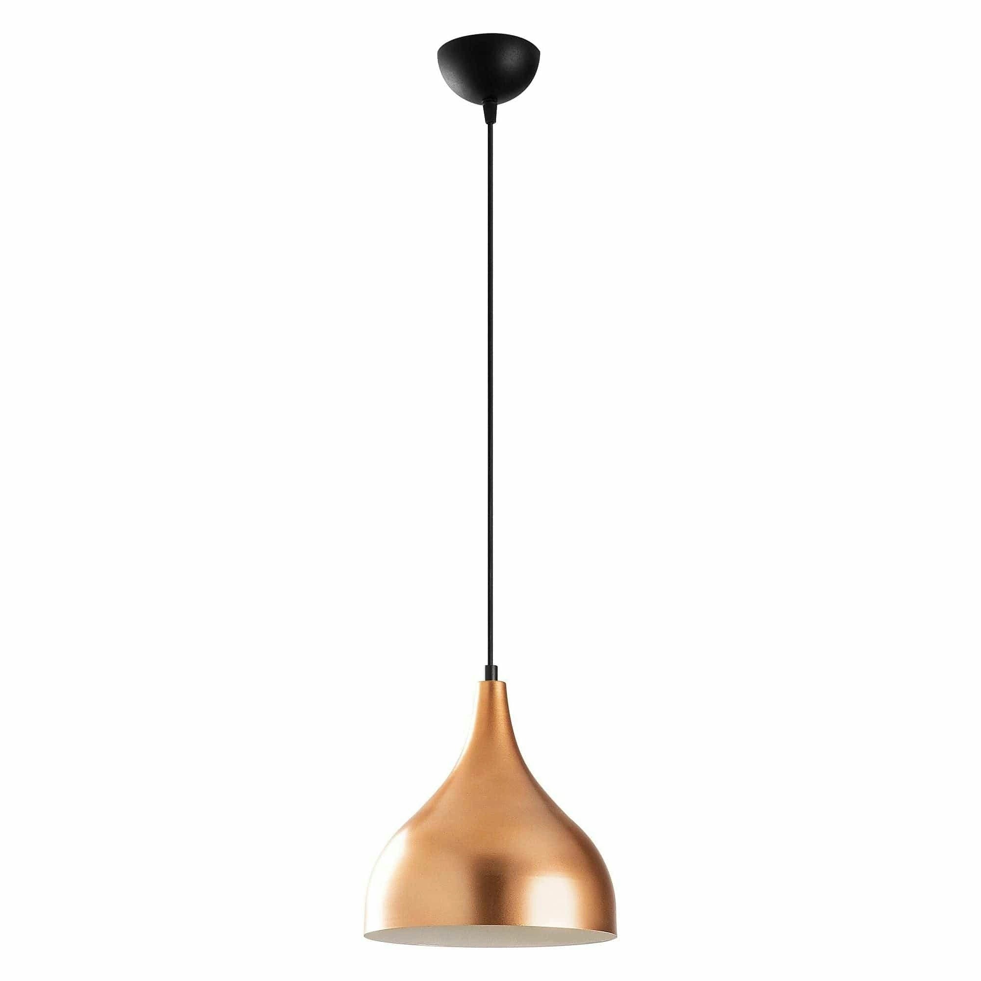 Lustra SAGLAM 3726, negru/cupru, metal, 26x40-126 cm