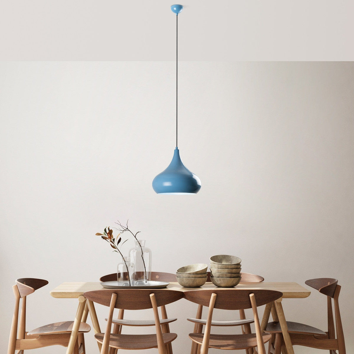 Lustra SAGLAM 3774, albastru, metal, 30x35-126 cm