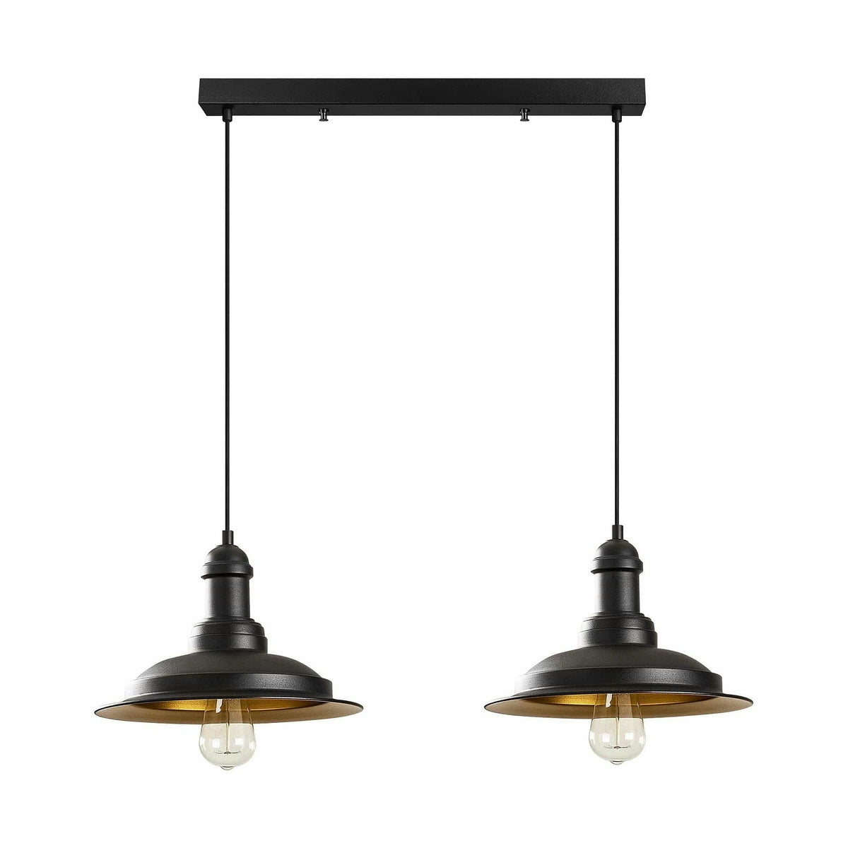 Lustra SAGLAM 3776, negru, metal, 62x30x38-128 cm