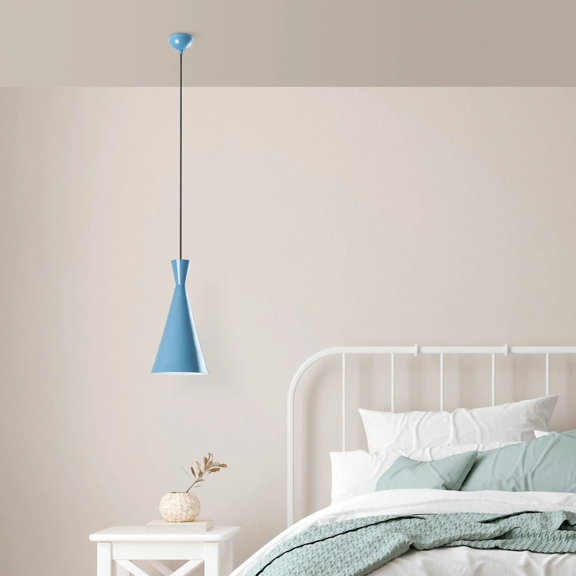Lustra TOM 3541, albastru, metal, 19x45-134 cm