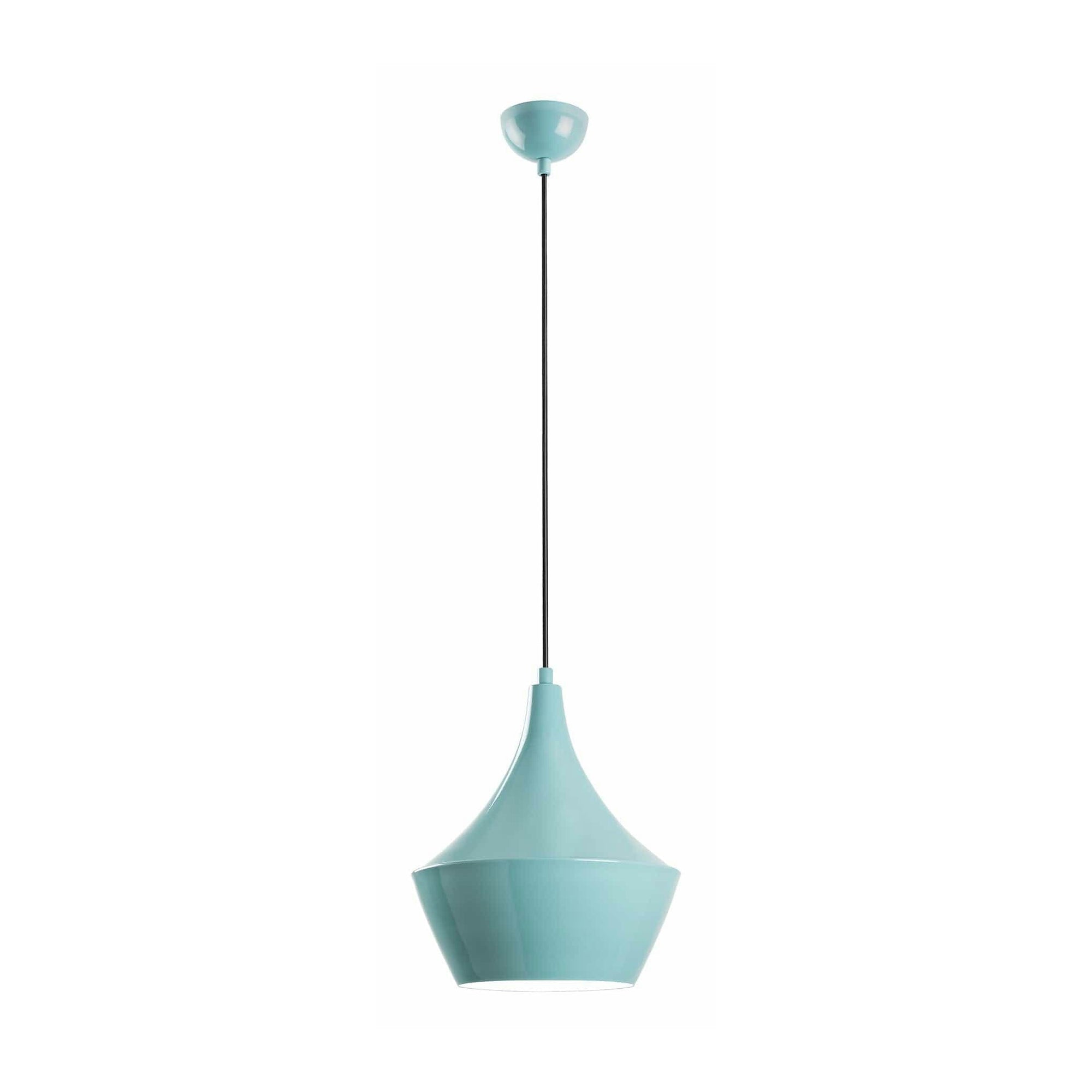 Lustra TOM, turcoaz, metal, 23x37-130 cm