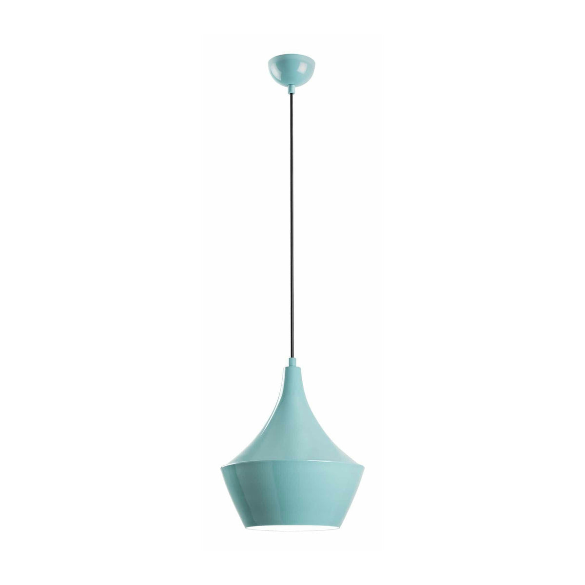Lustra TOM, turcoaz, metal, 23x37-130 cm