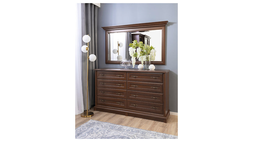 Oglinda KENT, castan, 155x11x88 cm