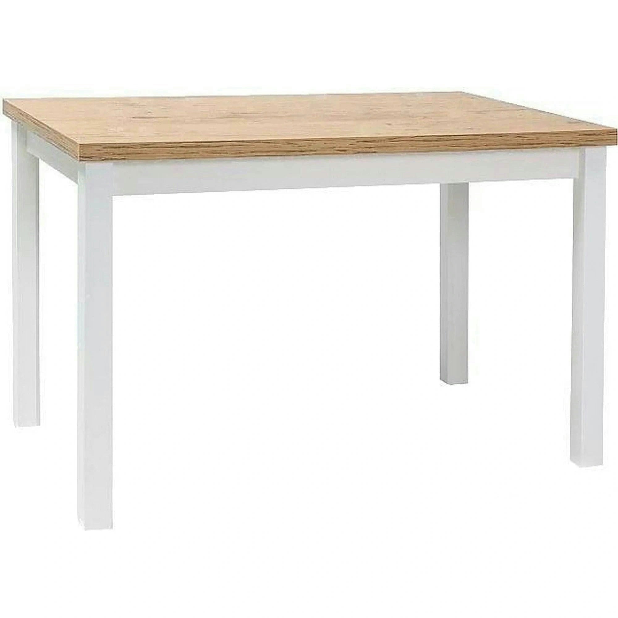 Masa ADAM, stejar/alb, 120x68x75 cm