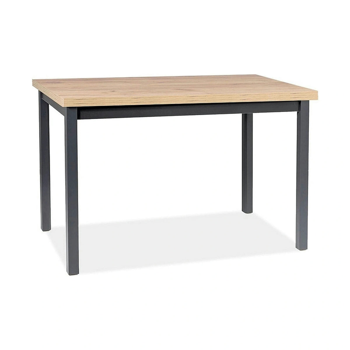 Masa ADAM, stejar artisan/negru, 120x68x75 cm