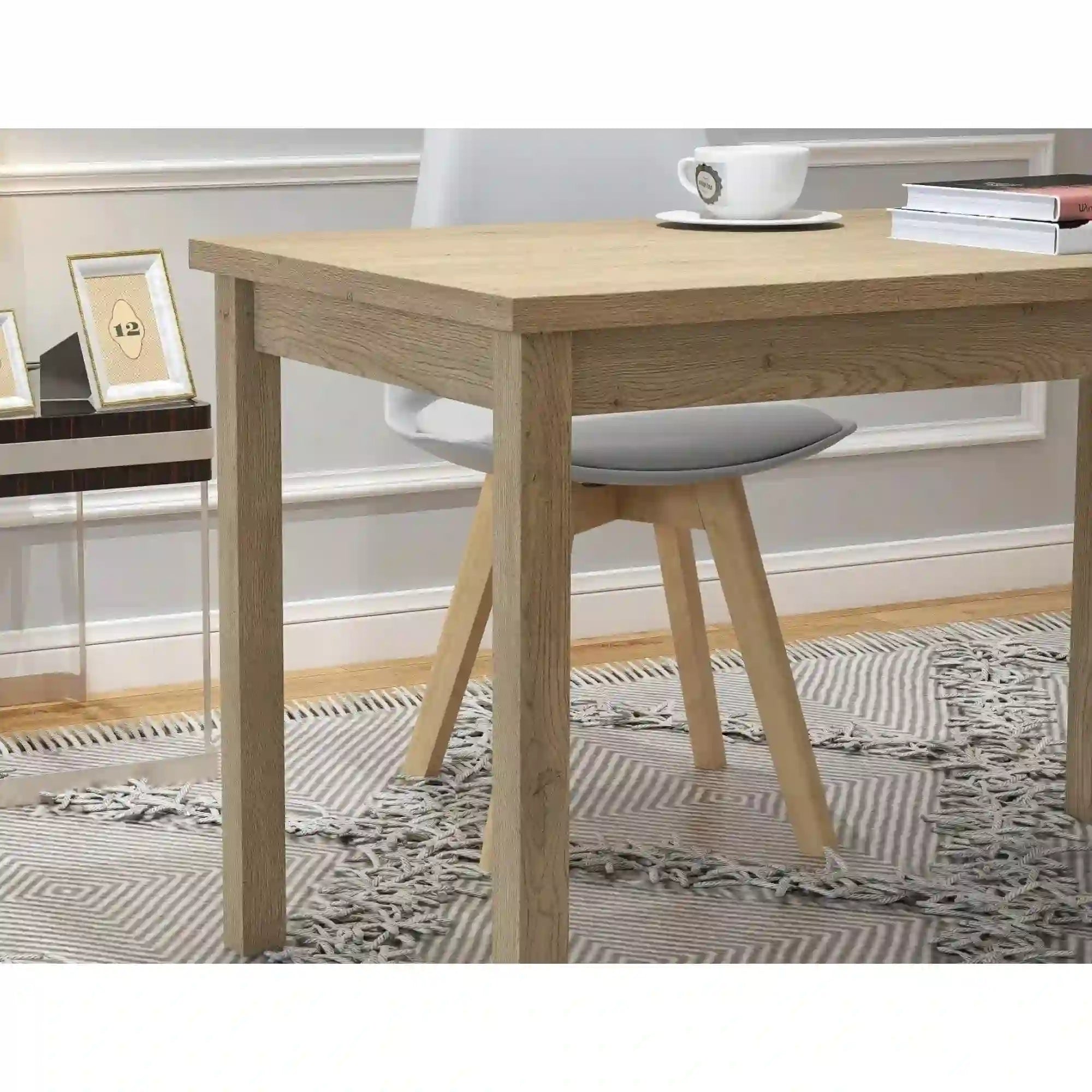 Masa ADAM, stejar cremona, PAL laminat, 80x80x75 cm