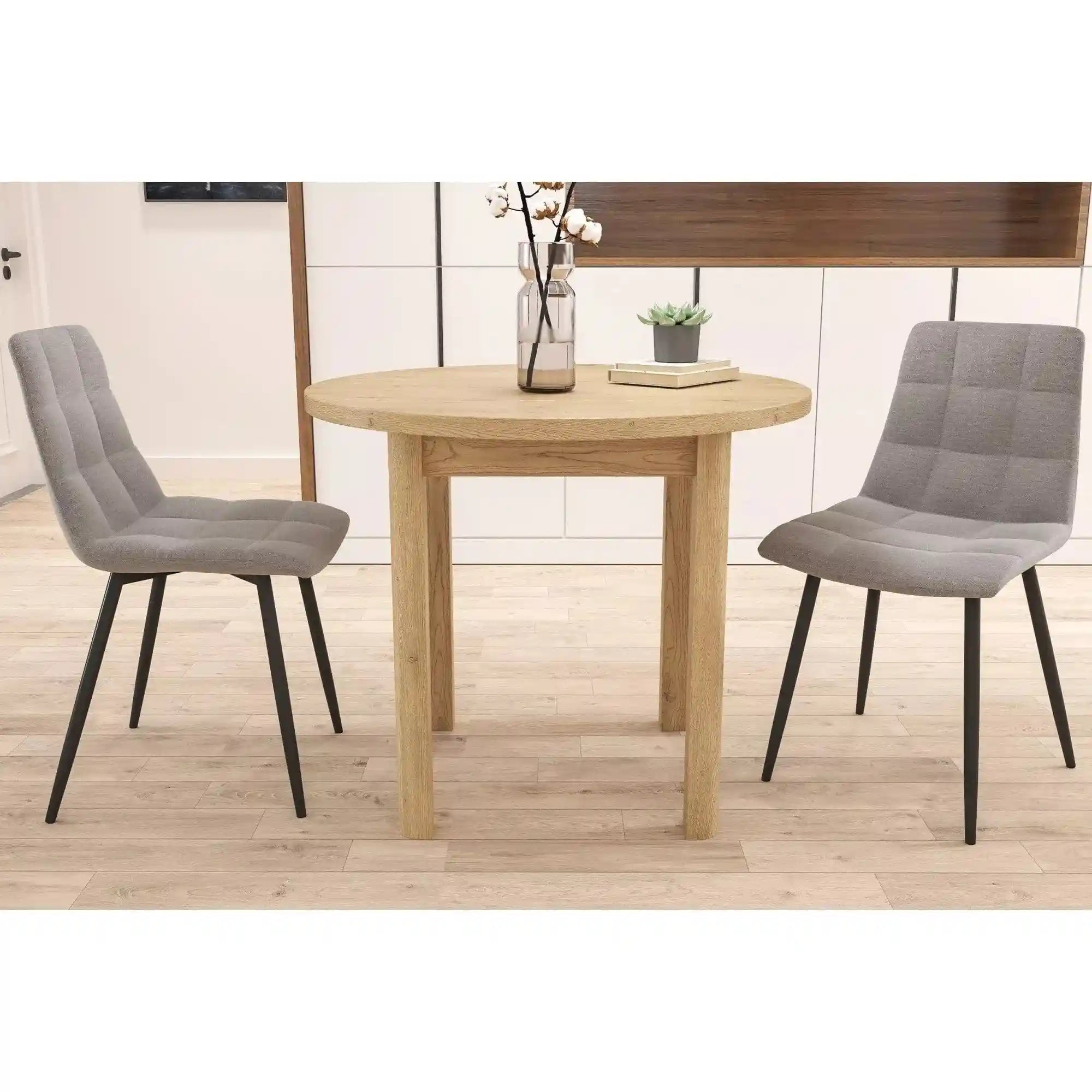 Masa ADAM, stejar, PAL laminat, 80x80x75 cm