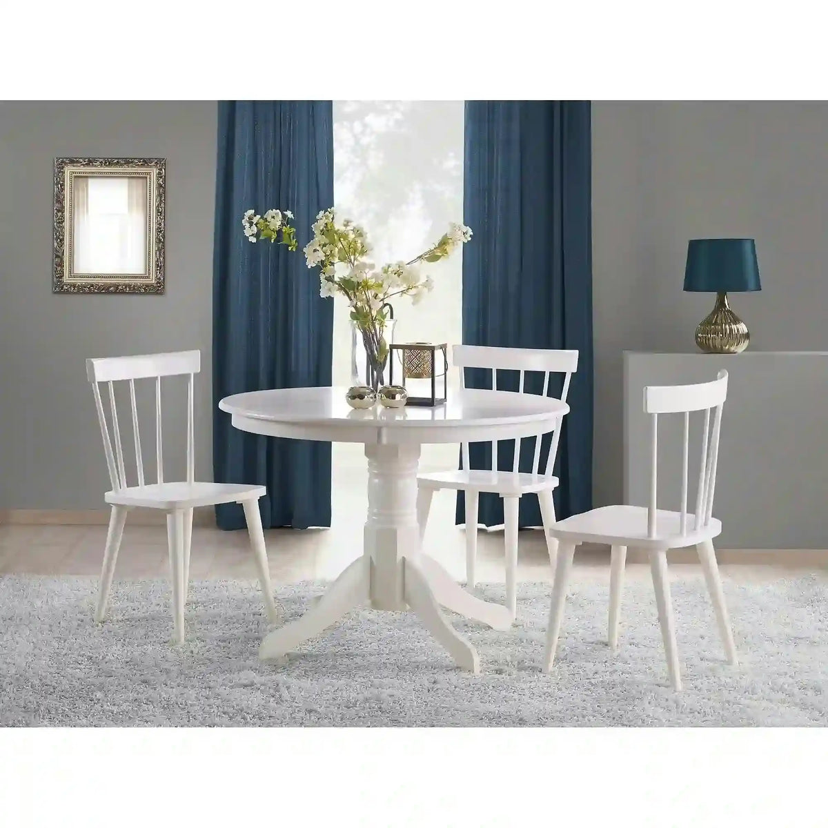 Masa alba living GLOSTER, 106x106x75 cm