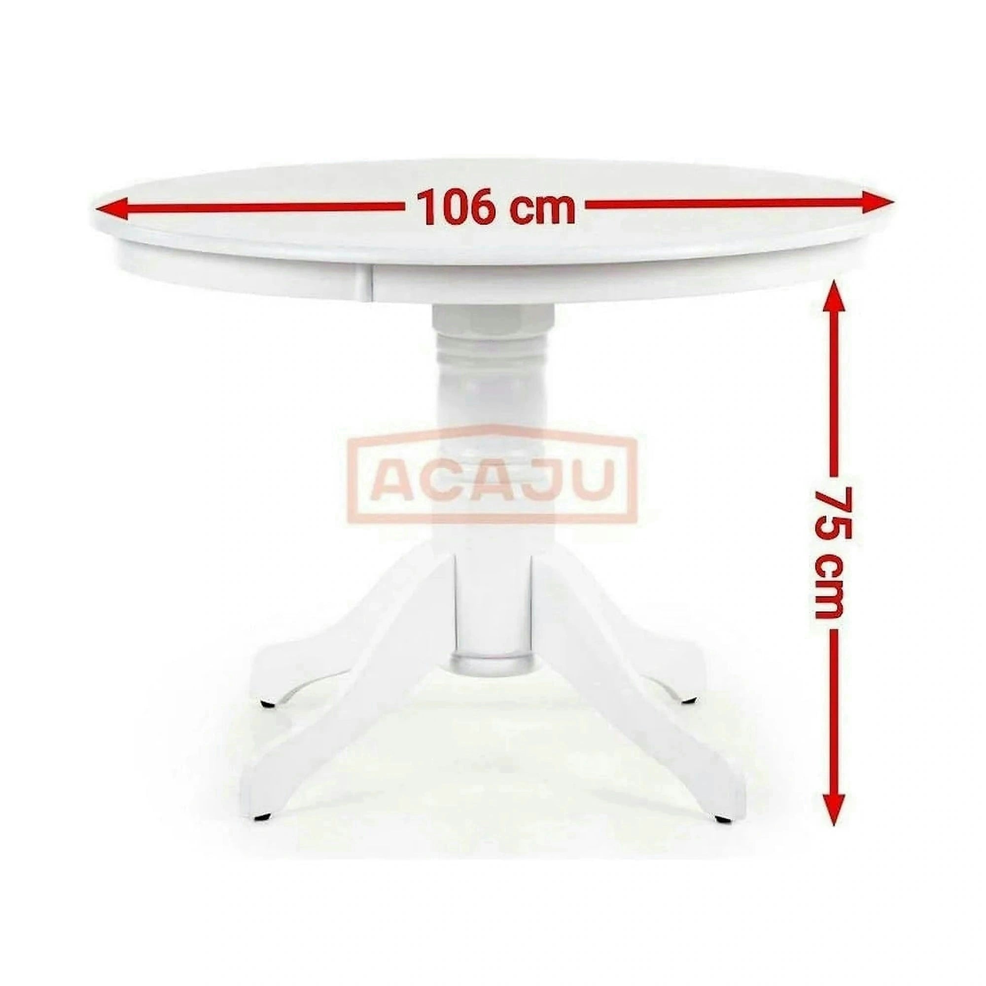 Masa alba living GLOSTER, 106x106x75 cm