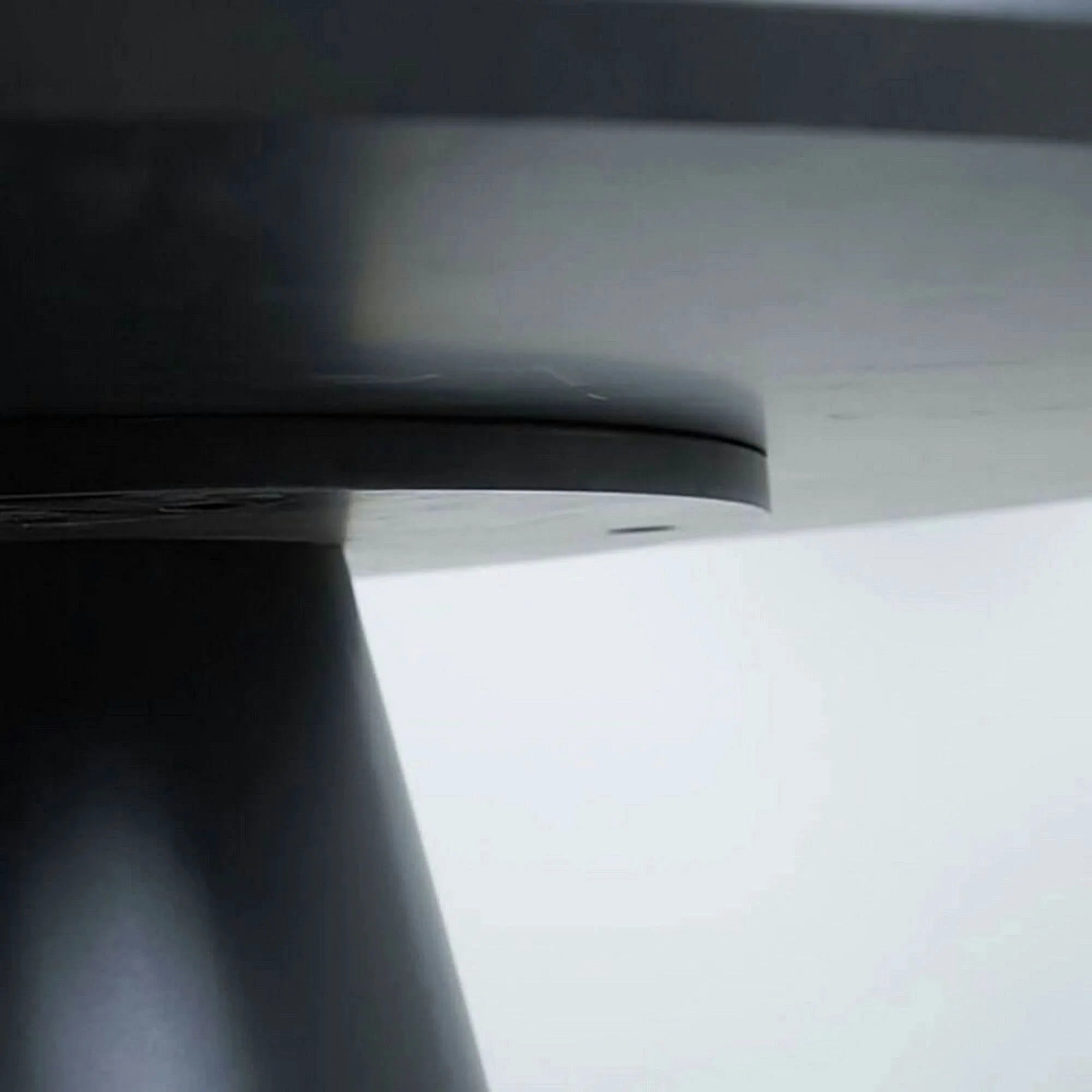 Masa ANGEL, gri inchis/negru, 120x120x76 cm