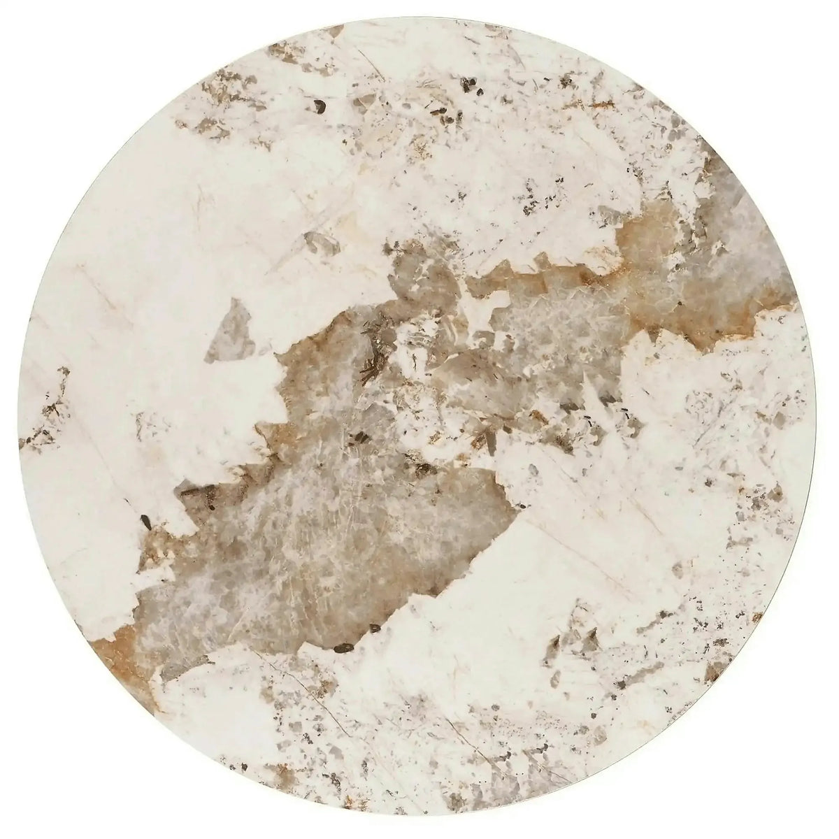 Masa ARANI, bej/nuc, piatra sinterizata, 120x76 cm