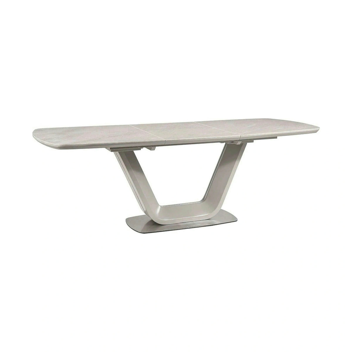 Masa ARMANI, gri cu efect de marmura, 160/220x90x76 cm