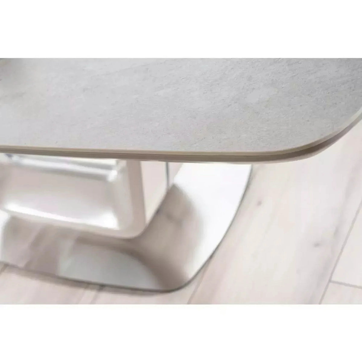 Masa ARMANI, gri cu efect de marmura, 160/220x90x76 cm