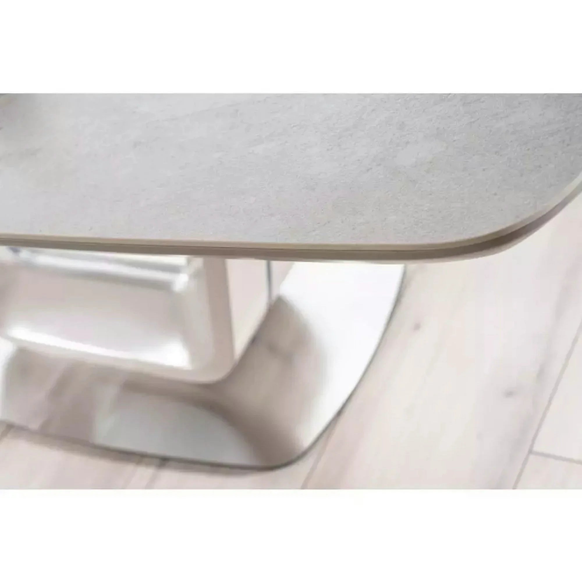 Masa ARMANI, gri cu efect de marmura, 160/220x90x76 cm