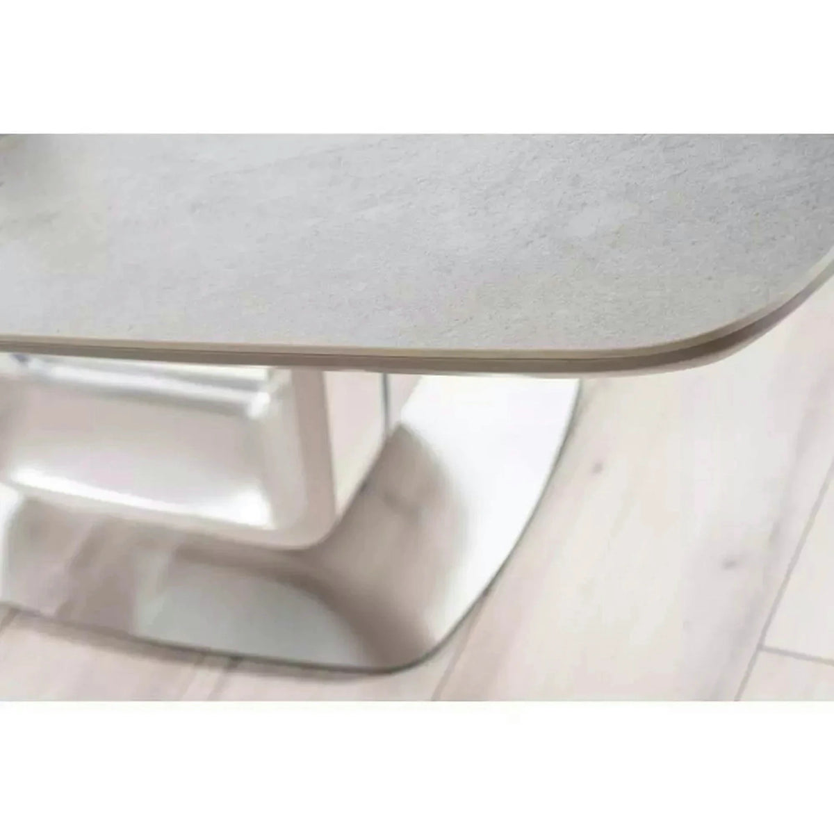 Masa ARMANI, gri cu efect de marmura, 160/220x90x76 cm