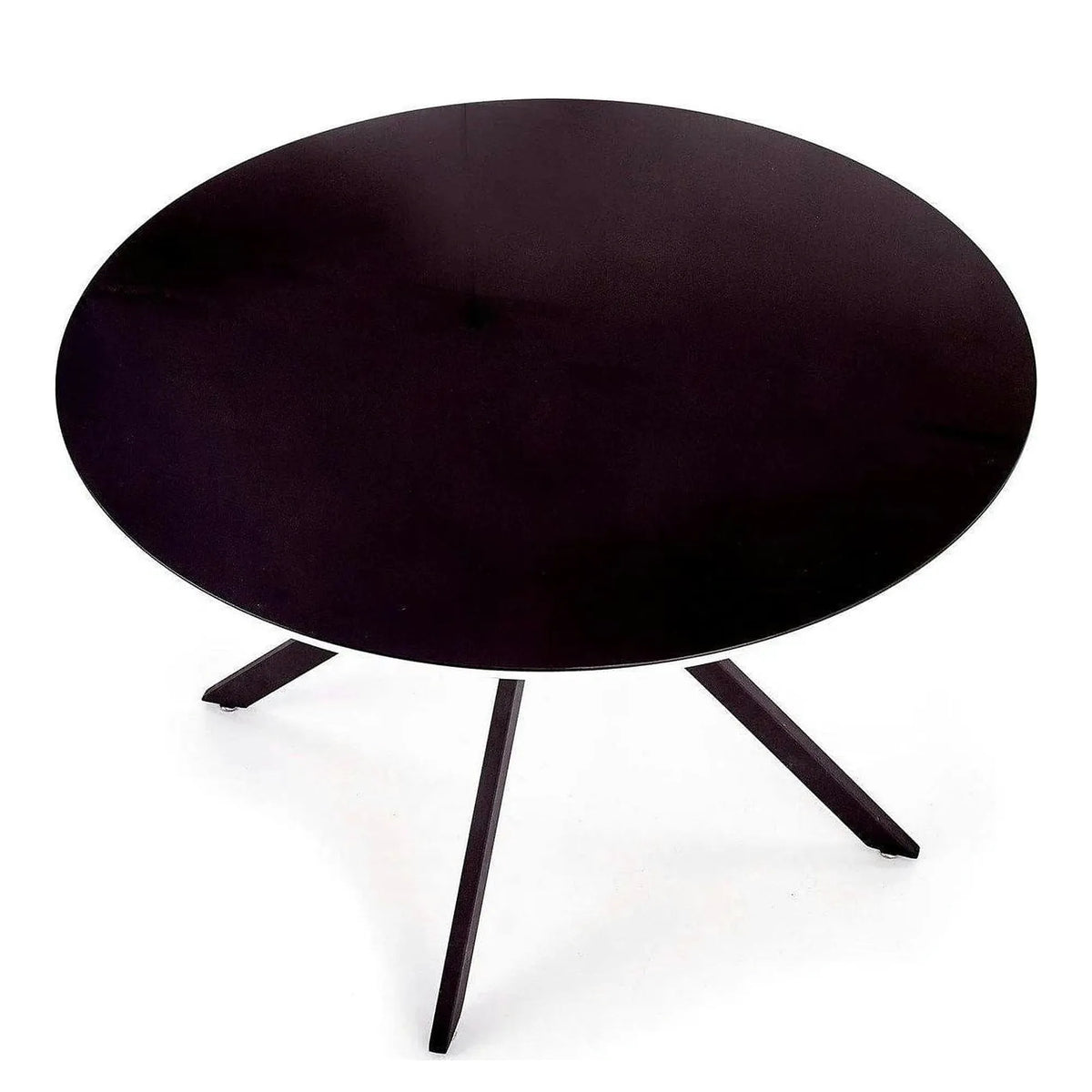 Masa AVELAR, negru, 120x120x76 cm