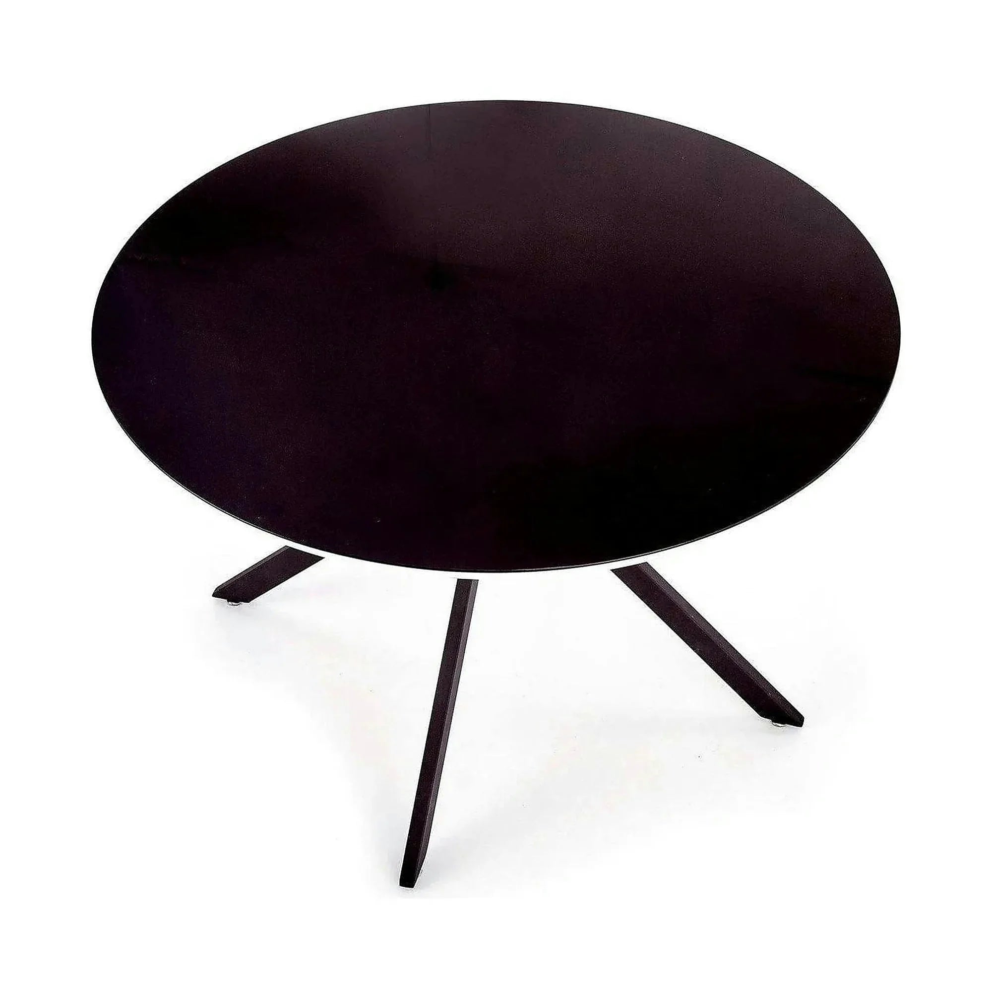 Masa AVELAR, negru, 120x120x76 cm