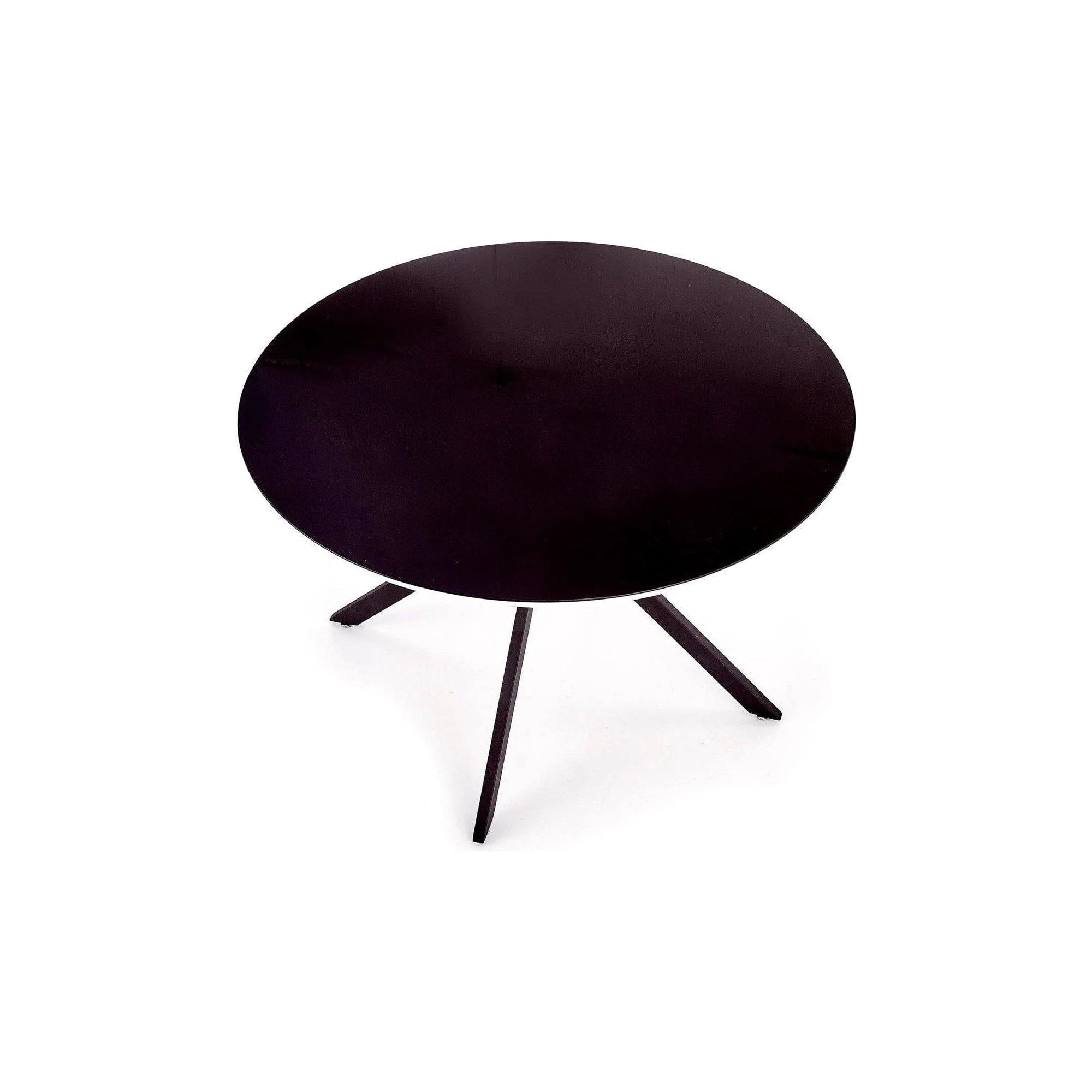 Masa AVELAR, negru, 120x120x76 cm