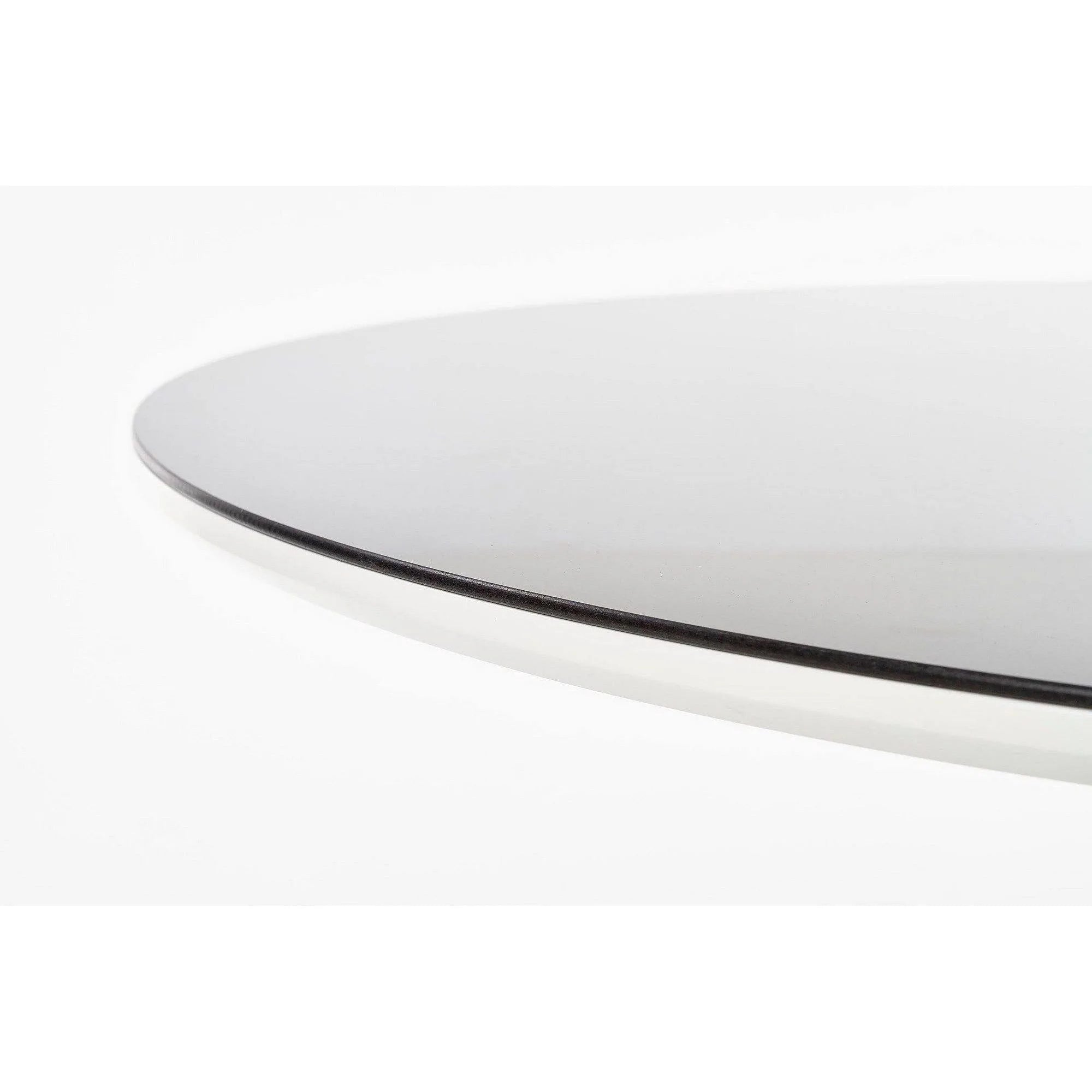 Masa AVELAR, negru, 120x120x76 cm