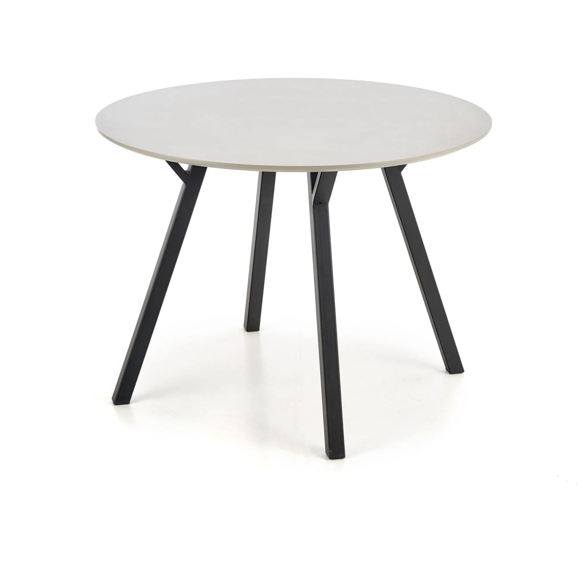 Masa BALROG, negru/gri deschis, 100x100x74 cm