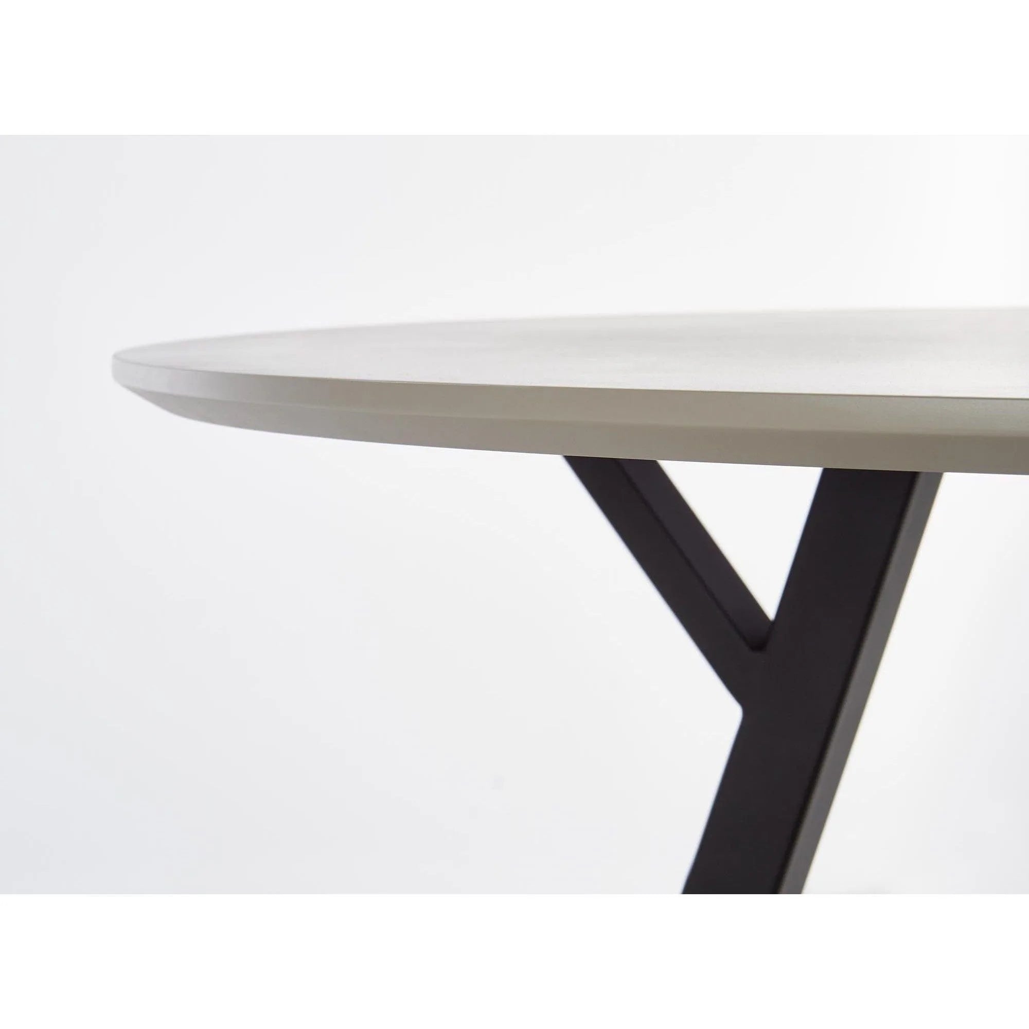 Masa BALROG, negru/gri deschis, 100x100x74 cm