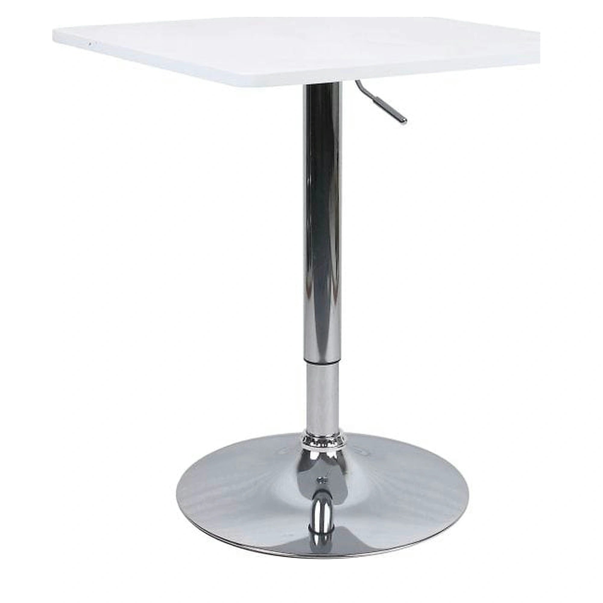 Masa bar FLORIAN 2 NEW, alb/crom, 60x70/91 cm