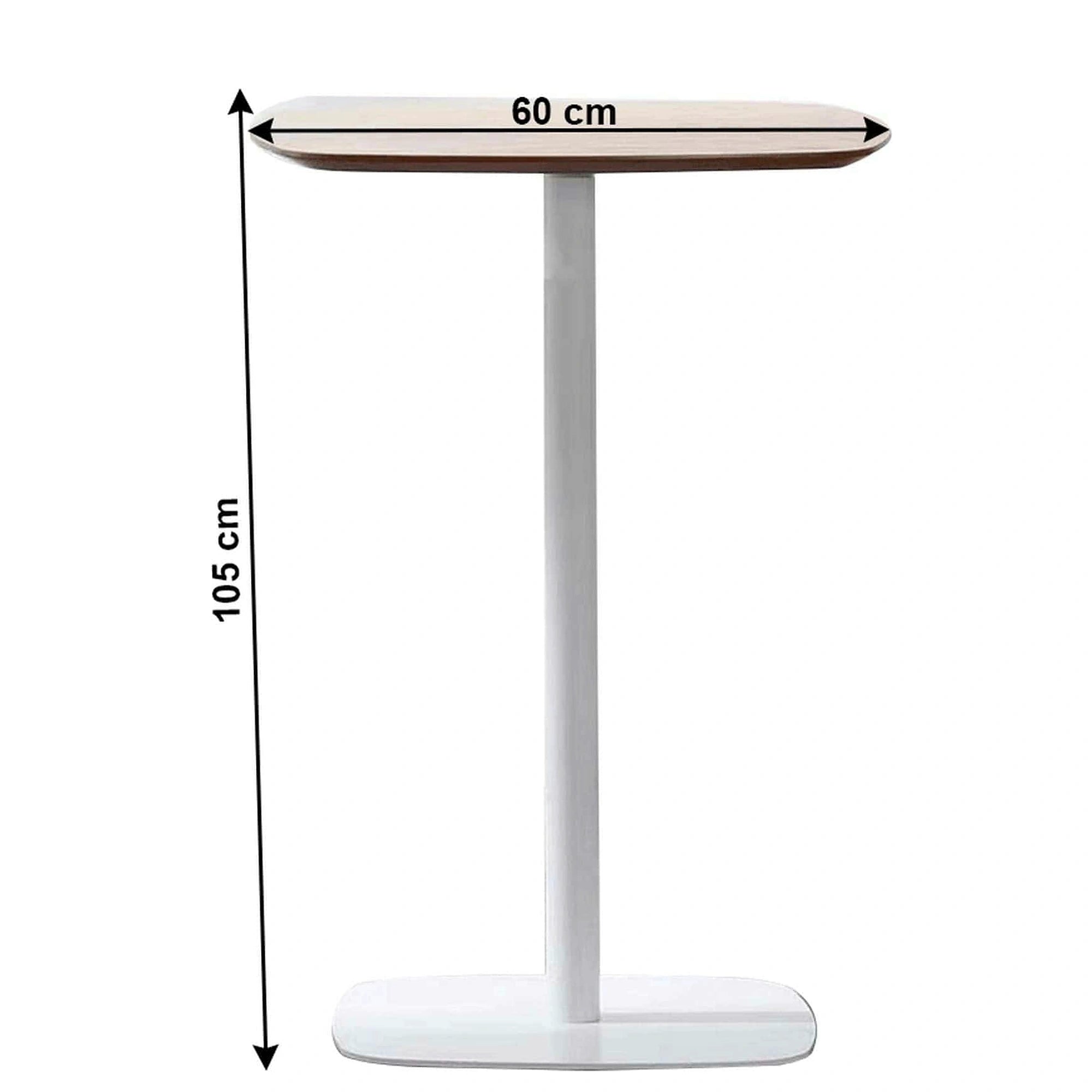 Masa bar HARLOV, stejar/alb, 60x105 cm