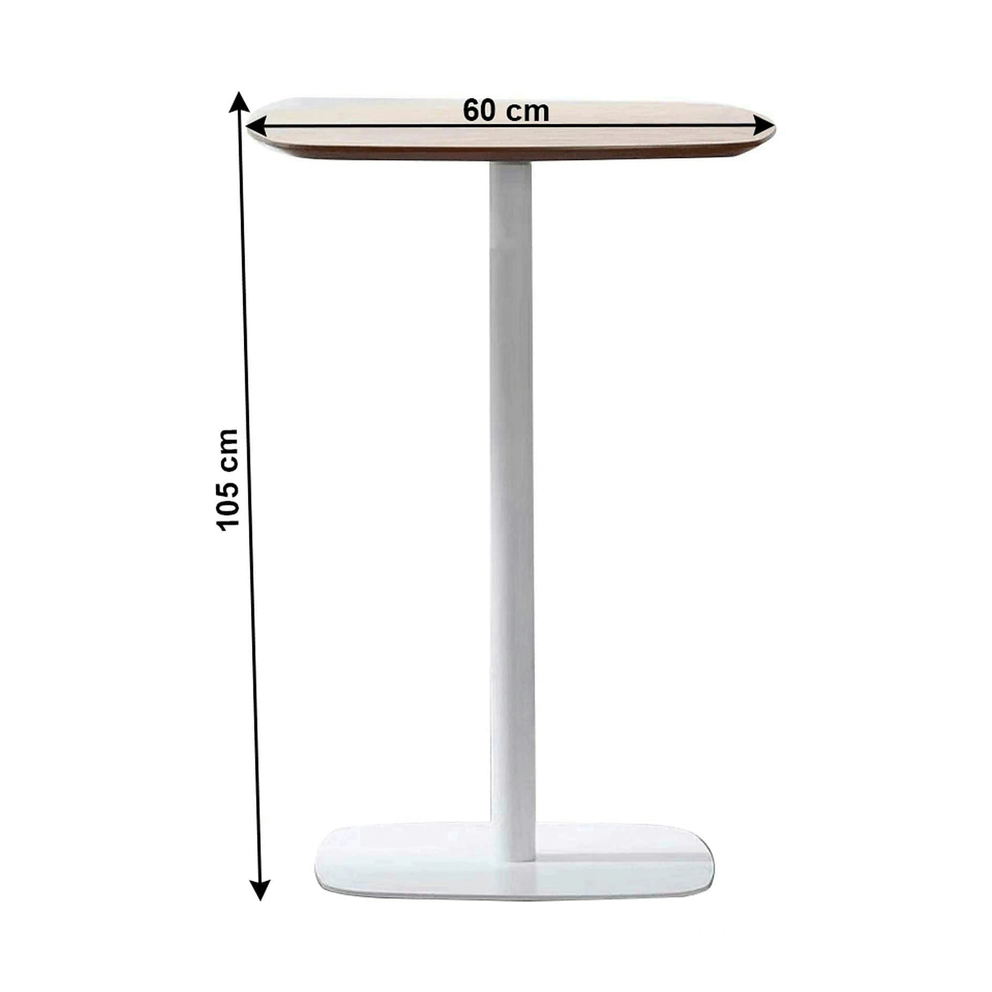 Masa bar HARLOV, stejar/alb, 60x105 cm