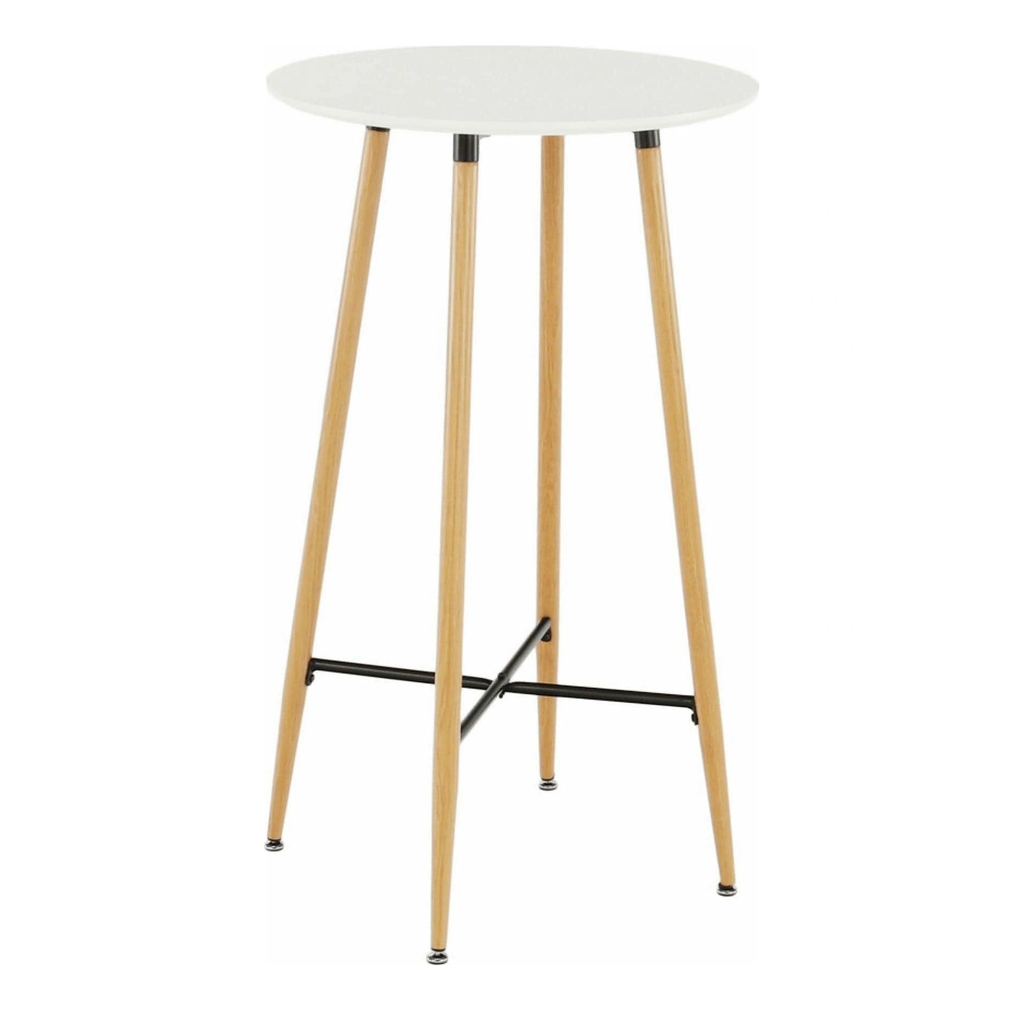 Masa bar IMAM, alb/stejar, 60x102 cm