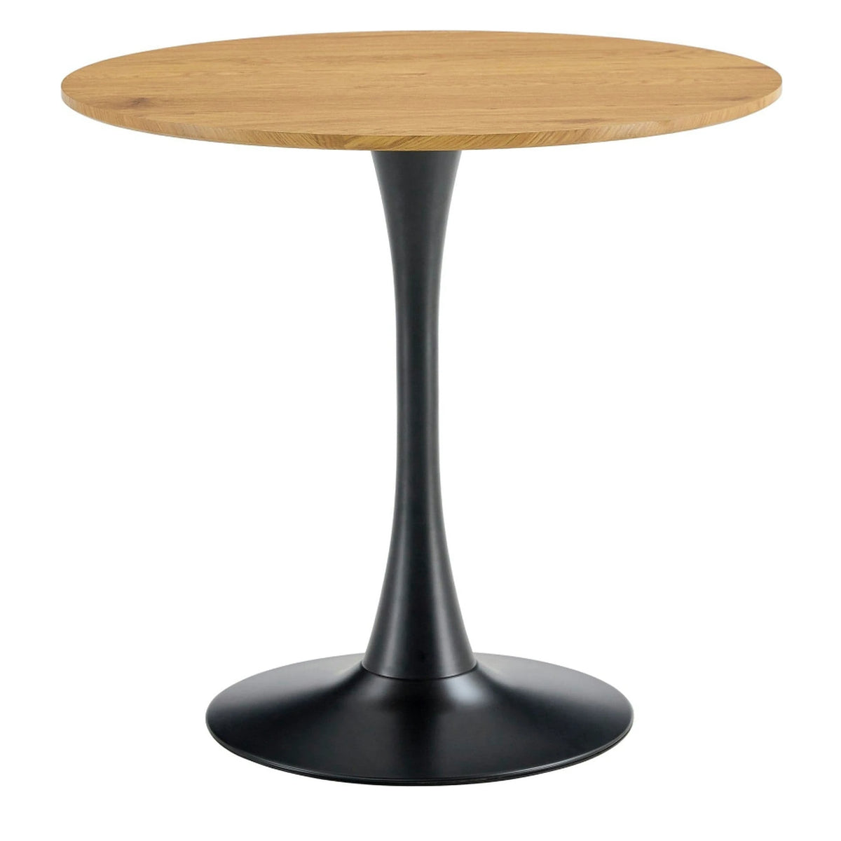 Masa bar REVENTON NEW, stejar/negru, 110x110x74 cm