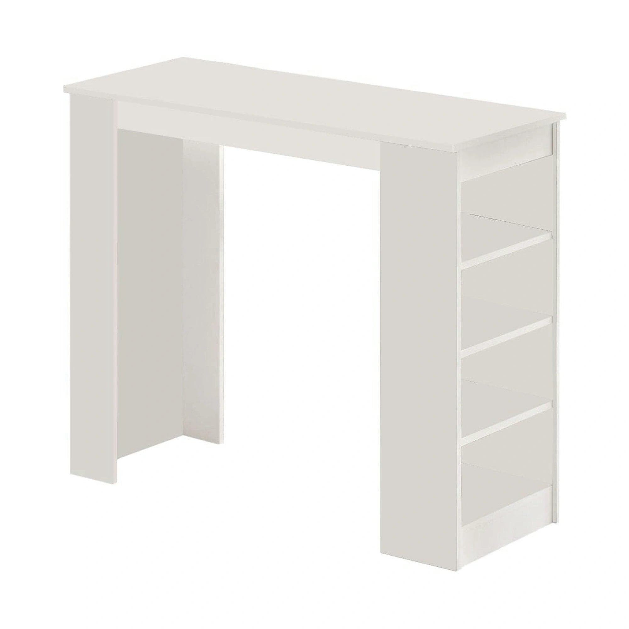 Masa bar ST1 - W, alb, PAL melaminat, 120x52x102 cm