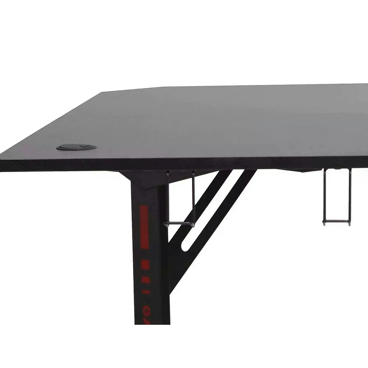 Masa birou B-219, negru, PAL/metal, 120x120x76 cm
