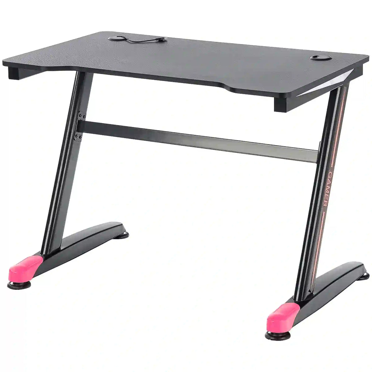 Masa birou B40, negru/rosu, 100x60x74 cm