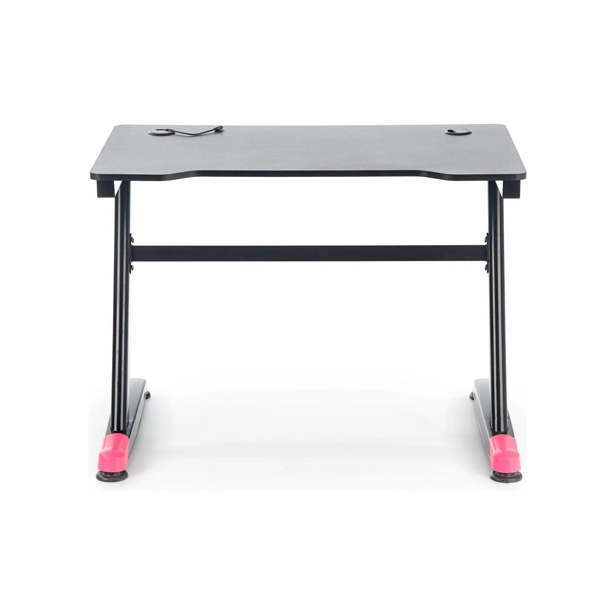 Masa birou B40, negru/rosu, 100x60x74 cm